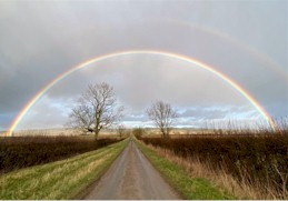 Rainbow over the wolds, Jane Cook